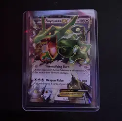 Pokemon Rayquaza EX 75/108 Roaring Skies Ultra Rare Full Art Holo Card - Image 1