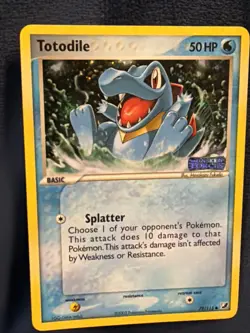 Totodile Pokemon Unseen Forces #78/115 Reverse Holo STAMP Pokemon Card NM - Image 1