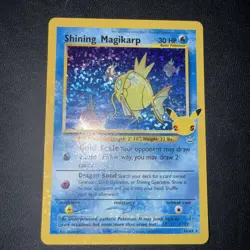 Pokemon TCG Celebrations Shining Magikarp Holo Card 66/64 NM with HOLO BLEED - Image 1