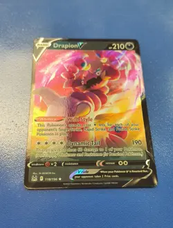 Pokemon TCG Drapion v Sword & Shield Lost Origin Holo Card 118/196 - Image 3