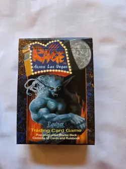 Rage Across Las Vegas Trading Card Board Game Silver Fangs Starter Deck OOP - Image 1
