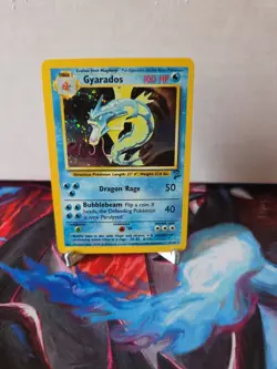 Pokemon Gyarados Holo TCG Unlimited Rare Card 7/130 Base Set 2 - Image 1