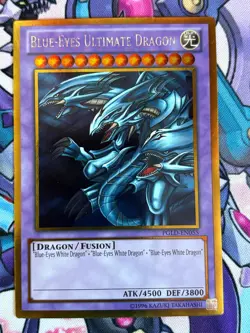 BLUE-EYES Ultimate Dragon PGLD-EN055 YuGioh Premium Gold Card - Image 1