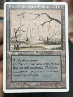 German Misprint • Pack Fresh • Drudge Skeletons + Extra • Mtg (1918) - Image 2
