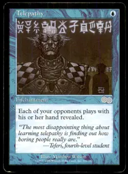 Telepathy LP Light Play Urza's Saga MTG [10984] - Image 1