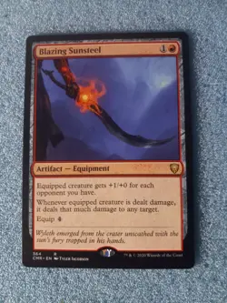 Blazing Sunsteel Commander Legends NM MTG - Image 1