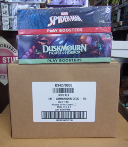 MTG SPIDER-MAN + DUSKMOURN + PLAY + BLOOMBURROW COMMANDER SET BOXES - Image 1