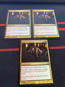 Fires of Yavimaya X3 Duel Decks Heroes vs. Monsters MTG Magic the Gathering - Image 1