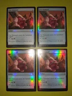 FOIL Fire Diamond x4 Commander Legends 4x Magic the Gathering MTG - Image 1