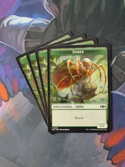 Spider Token x 4 | 7% Off 2+ | Tarkir: Dragonstorm | NM | MTG - Image 1