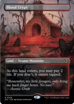 MTG Blood Crypt (Borderless) (349) | NM | Lorwyn Eclipsed {ECL} - Image 1