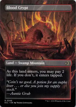 MTG Blood Crypt (Borderless) (349) | NM | Lorwyn Eclipsed {ECL} - Image 2