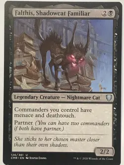 MTG TCG - Falthis, Shadowcat Familiar 126/361 Commander Legends - NM - Image 1