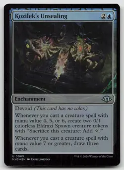 Kozilek's Unsealing MH3 #65 U Foil NM - Image 1