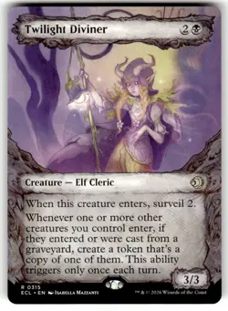 Twilight Diviner (Showcase) R Lorwyn Eclipsed 315 NM - Image 1