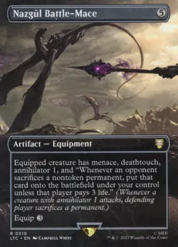 Nazgul Battle-Mace MTG Lord of the Rings Commander BORDERLESS 510 - Image 1