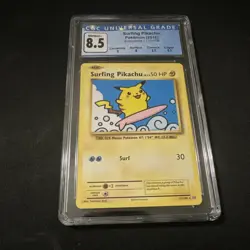 Pokemon TCG 2016 XY Evolutions Surfing Pikachu Secret Rare 111/108 CGC 8.5 - Image 1