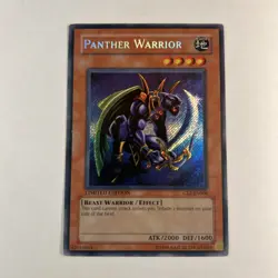 Yu-Gi-Oh Panther Warrior CT2-EN006 Secret Rare Limited Edition LP - Image 1