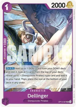 NM-Mint, English One Piece Dellinger - OP14-067 - UC The Azure Sea's Seven (OP14 - Image 1