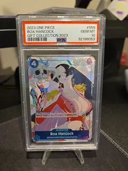 ONE PIECE OP02 059 GIFT COLLECTION 2023 PROMO - BOA HANCOCK PSA 10 GEM MINT - Image 1