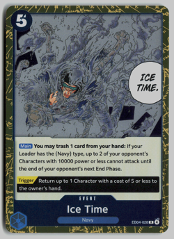 x3 Ice Time Foil Event EB04-028 The Azure Sea's Seven One Piece - Image 1