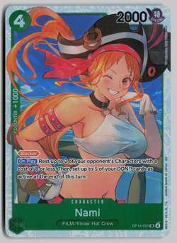 x2 Nami OP14-031 SR - The Azure Sea's Seven - One Piece TCG - Image 1
