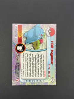 Pokemon Topps Chrome Ivysaur Sparkle Card - Image 2