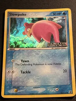 Slowpoke 83/113 Pokemon TCG Delta Species Reverse Holo Foil Card Played HP - Image 1