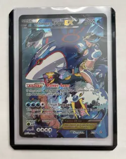 Pokemon Team Aqua's Kyogre EX Full Art Ultra Rare Holo Double Crisis 6/34 Card - Image 1