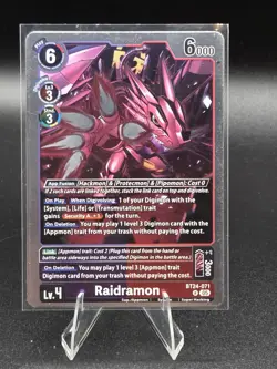 BT24-071 Raidramon Time Stranger Digimon Card Game - Image 1