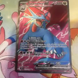 Pokemon TCG Salamence EX Full Art Holo Ultra Rare Card 177/159 Journey Together - Image 2