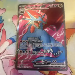 Pokemon TCG Salamence EX Full Art Holo Ultra Rare Card 177/159 Journey Together - Image 3