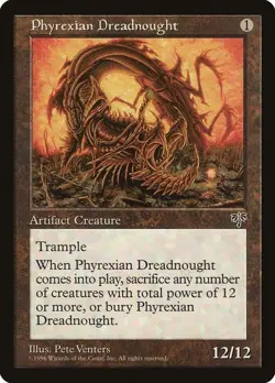 Single Magic the Gathering Card: Phyrexian Dreadnought - Mirage (MIR) - Image 1