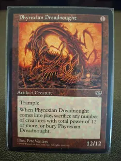 Single Magic the Gathering Card: Phyrexian Dreadnought - Mirage (MIR) - Image 2