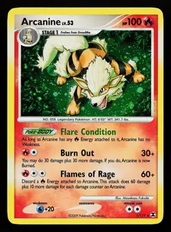 Arcanine 1/111 Holo Rare Rising Rivals Pokemon Card - Image 1