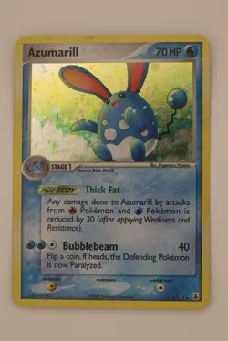 Pokemon TCG English Azumarill Secret Rare Card EX Delta Species 114/113 Holo - Image 1