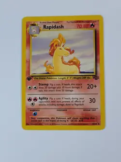 Pokemon Card 1st Edition Rapidash 44/64 Jungle Regular US - Image 1