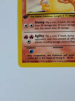 Pokemon Card 1st Edition Rapidash 44/64 Jungle Regular US - Image 5