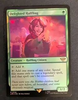 Delighted Halfling R0158 (Foil) MTG: The Lord of the Rings - NM - Image 1
