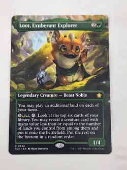 MTG Loot, Exuberant Explorer (Borderless) (336) | NM | Foundations {FDN} - Image 1