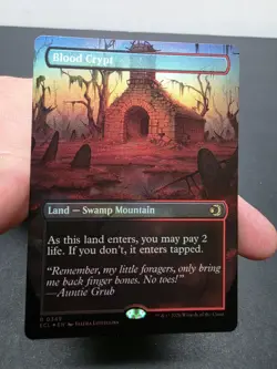 MTG Blood Crypt (Borderless) Lorwyn Eclipsed FOIL ECL 0349 NM - Image 1