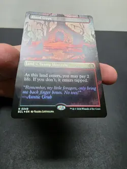 MTG Blood Crypt (Borderless) Lorwyn Eclipsed FOIL ECL 0349 NM - Image 2