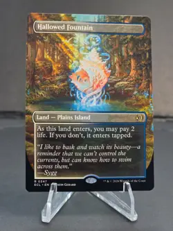 Hallowed Fountain - 0347 - (Borderless) - Lorwyn Eclipsed MTG - Image 1