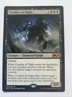 MTG Cavalier of Night Core Set 2020 094/280 Regular Mythic - Image 1