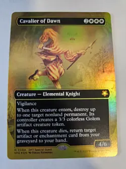 MTG - Cavalier of Dawn - First Place Finish FOIL - Special Guests - Image 1