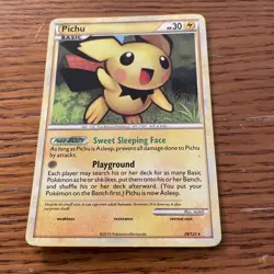 Pichu 28/123 HeartGold & SoulSilver 2010 Regular Card Pokemon TCG - Image 1
