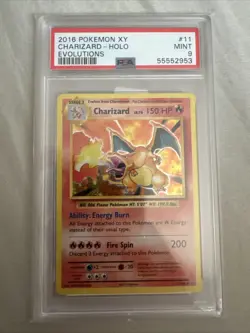 Pokemon XY Evolutions 2016 Charizard Holo PSA 9 11/180 - Image 1