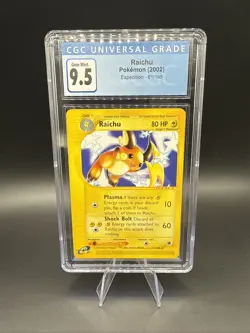 2002 POKEMON EXPEDITION #61/165 RAICHU Old Label CGC 9.5 GEM MINT - Image 1