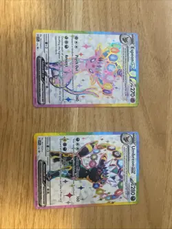 Pokemon TCG: Lot Of 2x Promos Umbreon 176, Espeon 175 Near Mint - Image 1