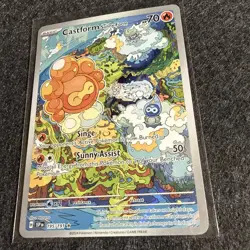 Castform Sunny Form Illustration Rare Surging Sparks Pokemon TCG 195/191 - Image 2